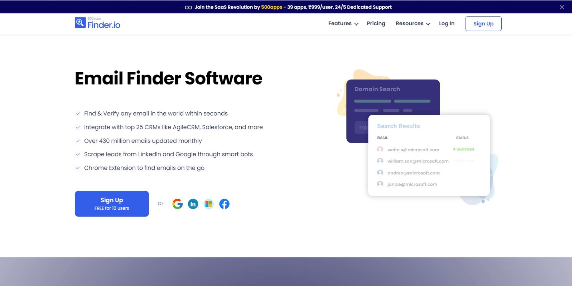 Top 17 Affordable Hunter.io Alternatives:- Finder.io