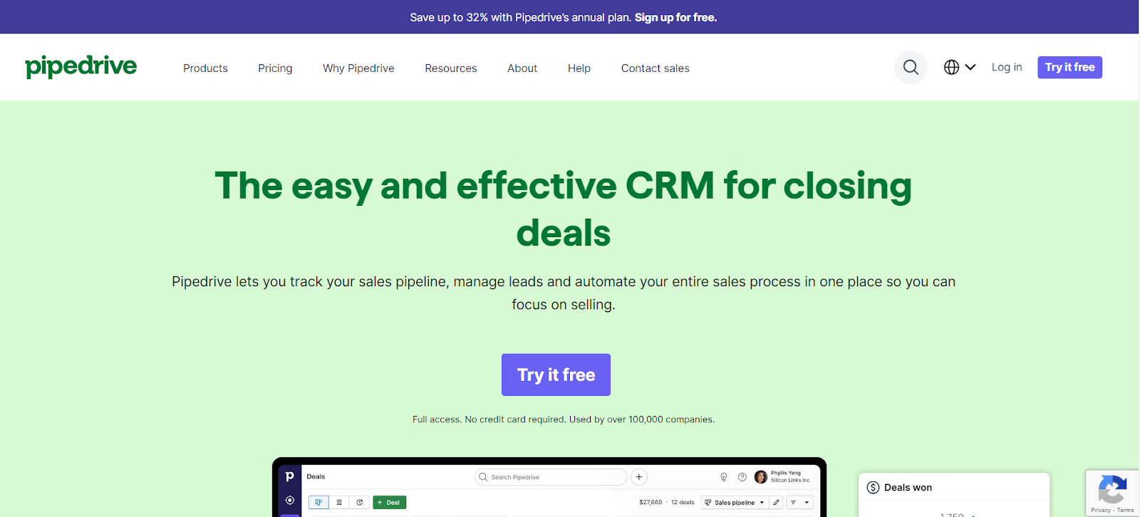 Best Sales Acceleration Solution:- Pipedrive