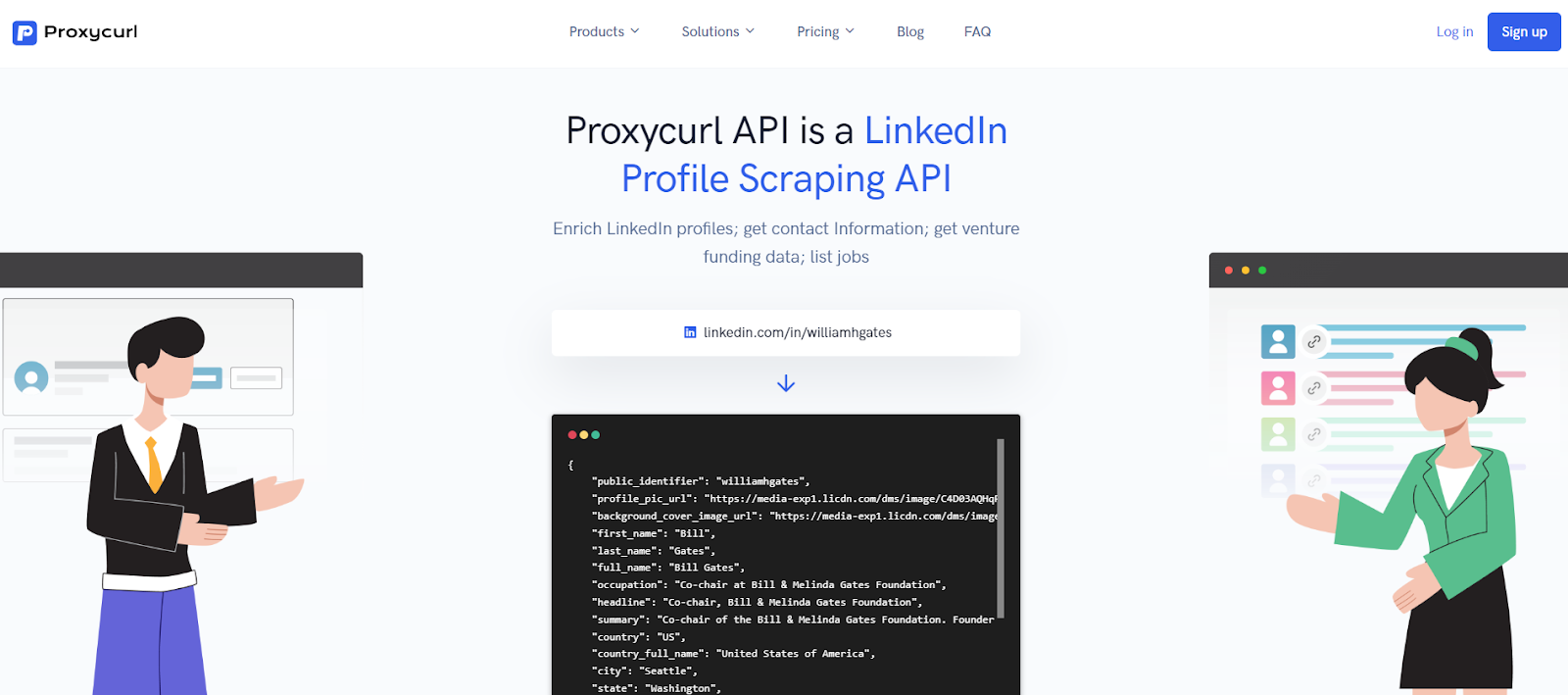 Top LinkedIn Profile Scraper Tools:- Proxycurl