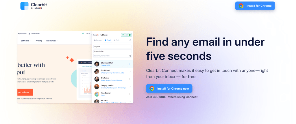 Best Personal Email Finder Tools:- Clearbit