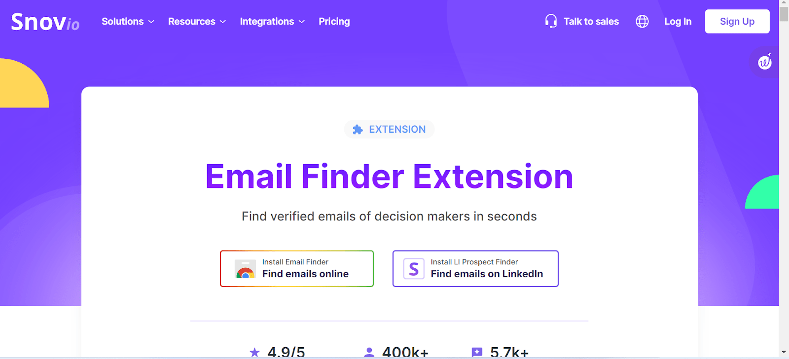 Best Email Extractors for Chrome:- (3) Snov.io