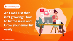 An Email List that isn't growing: How to fix the issue and Grow your email list easily!