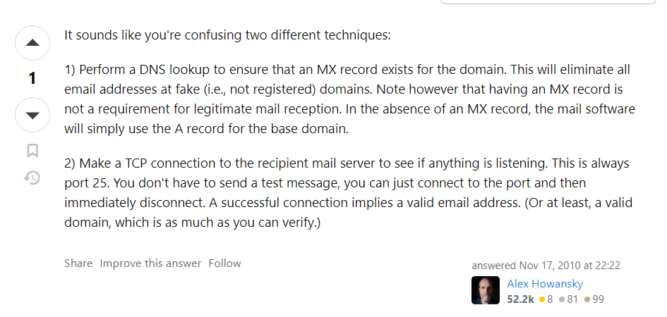 Use DNS Lookup