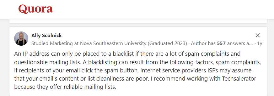 how to avoid getting email blacklisted