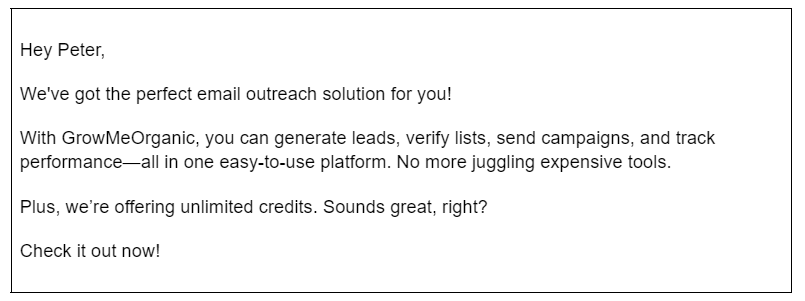 best cold email structure