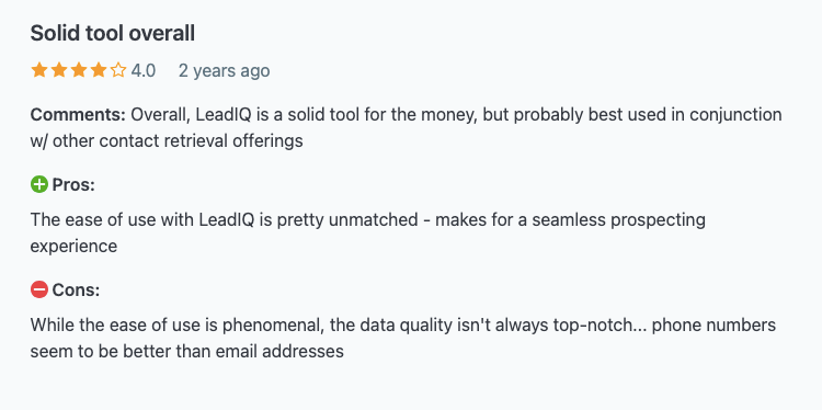 Review - LeadIQ