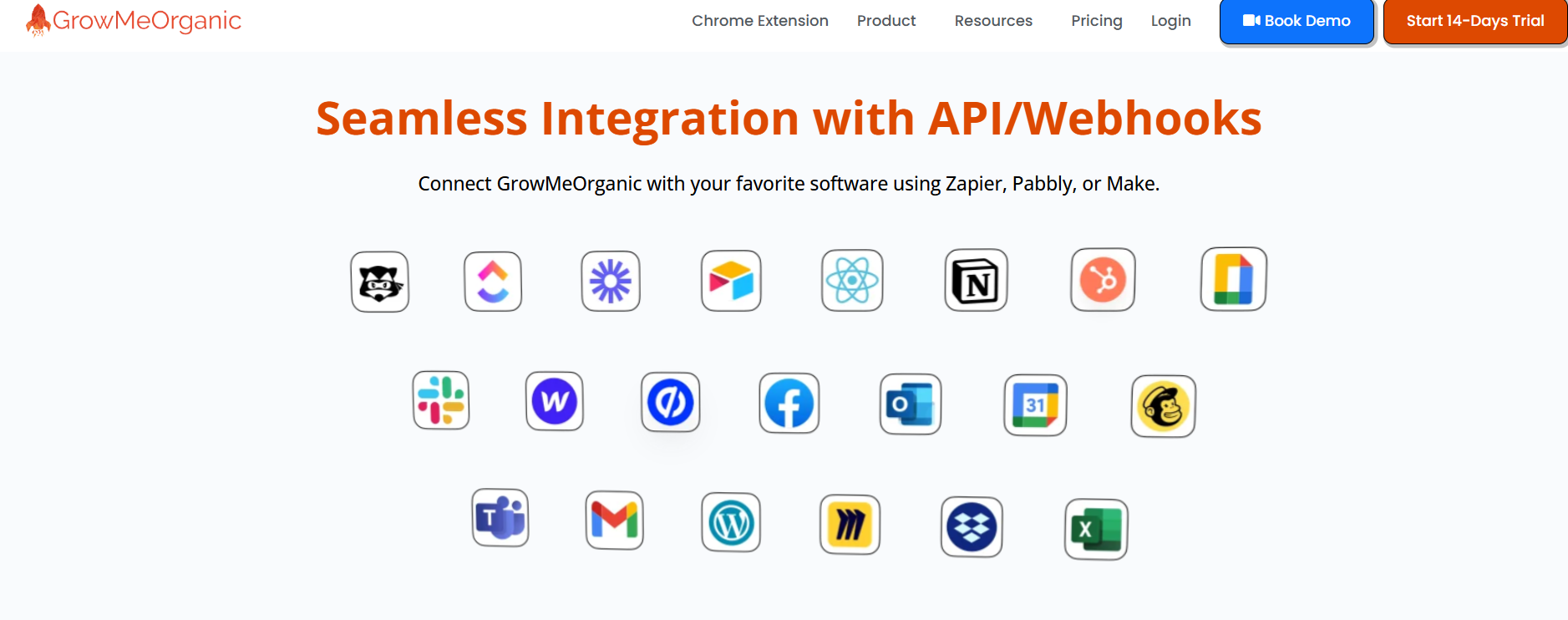 GrowMeOrganic API Integrations