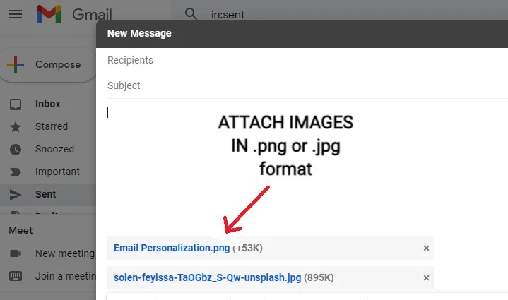 email attachment formats